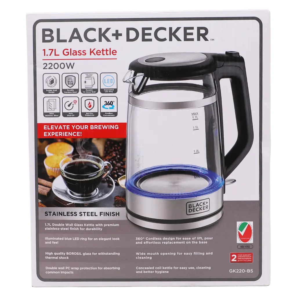 Black+Decker Double Wall Glass Kettle - view 2