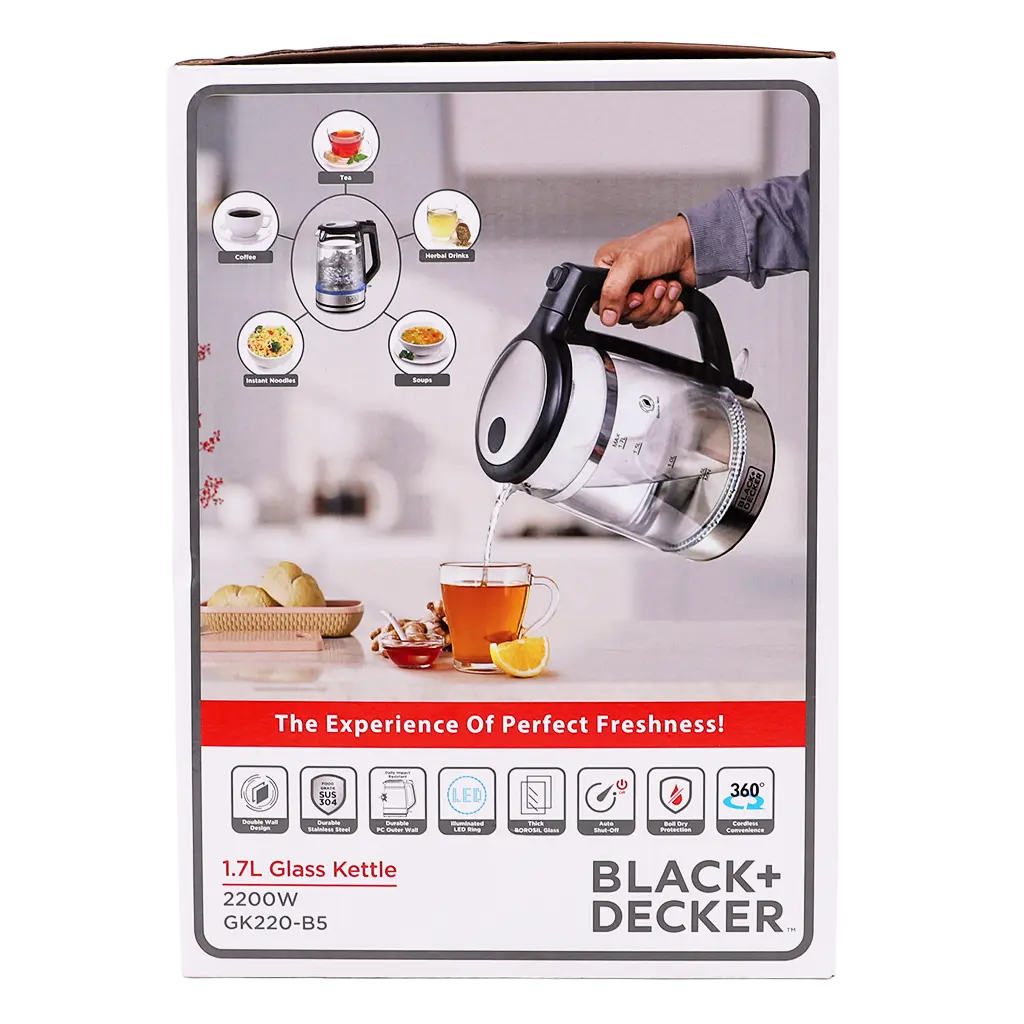 Black+Decker Double Wall Glass Kettle - view 4