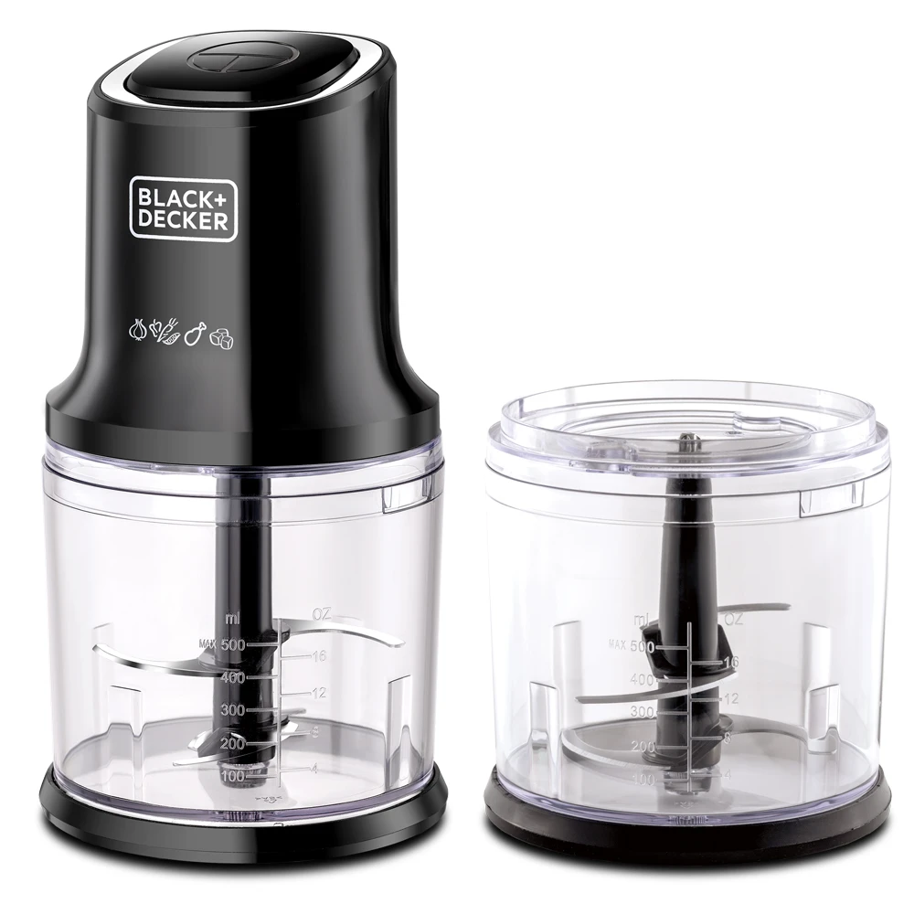 Black+Decker 500 W Vertical Food Chopper with Extra Jar