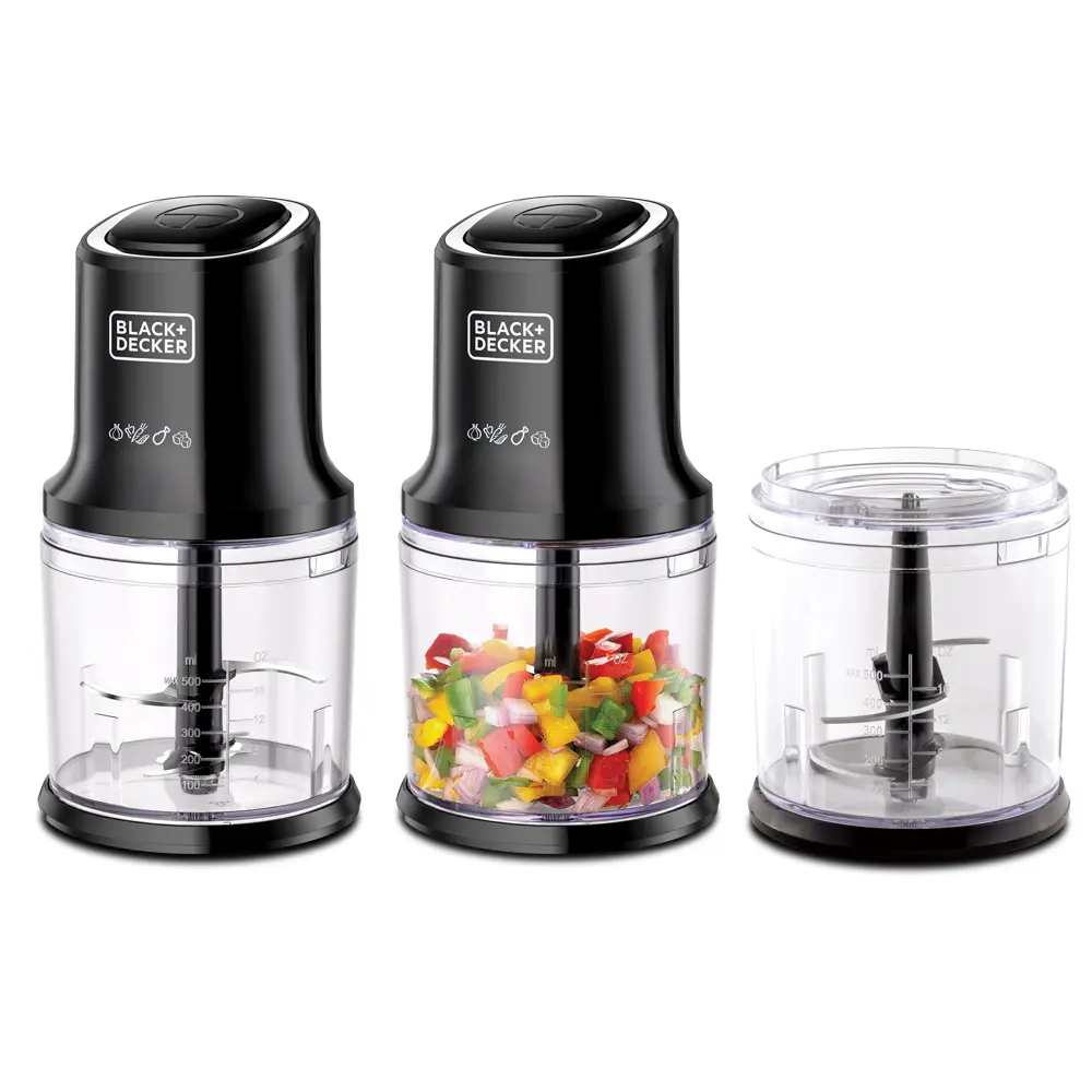 Black+Decker 500 W Vertical Food Chopper with Extra Jar - view 2