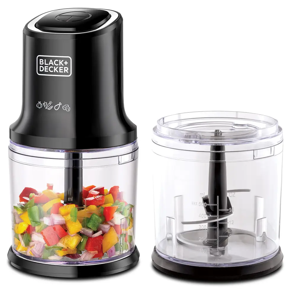 Black+Decker 500 W Vertical Food Chopper with Extra Jar - view 3