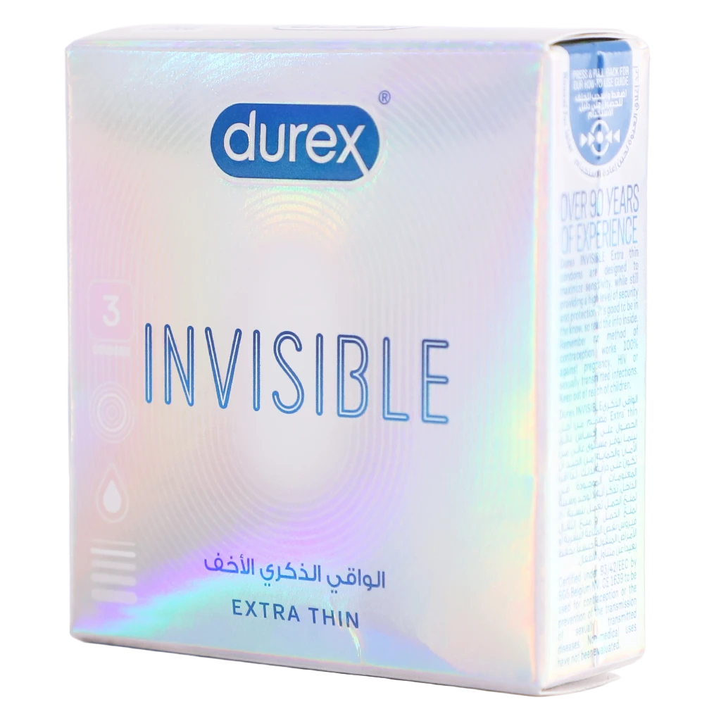 Durex Invisible Extra Thin Condoms 3 pcs