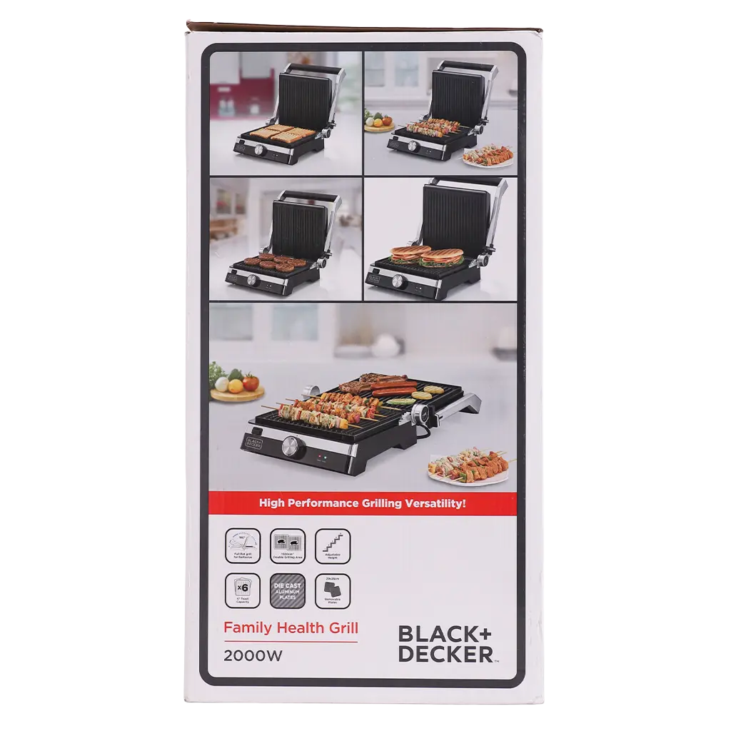 Black+Decker 2000 W Non Stick Grill - view 5