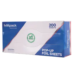 Hotpack Aluminium POP-UP Foil 12*10 3/4 200 Sheets