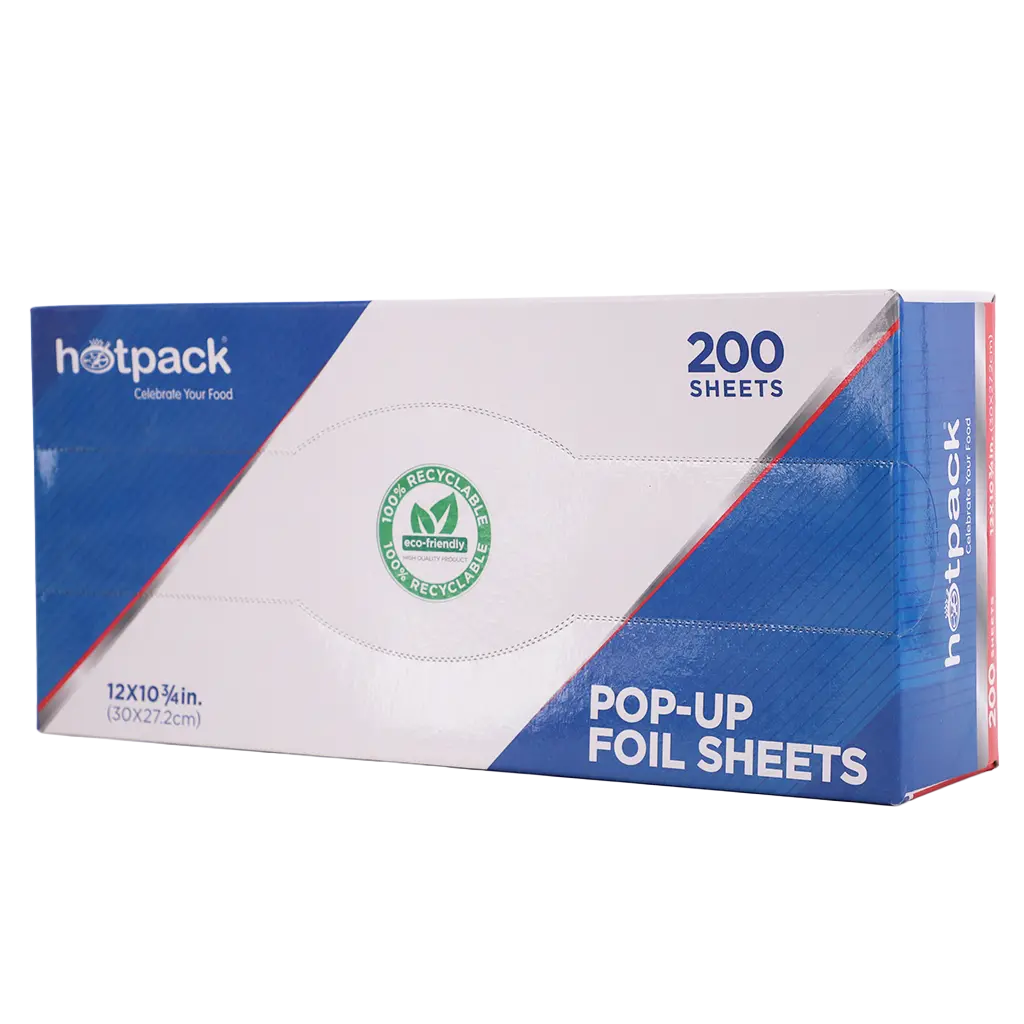 Hotpack Aluminium POP-UP Foil 12*10 3/4 200 Sheets - view 1