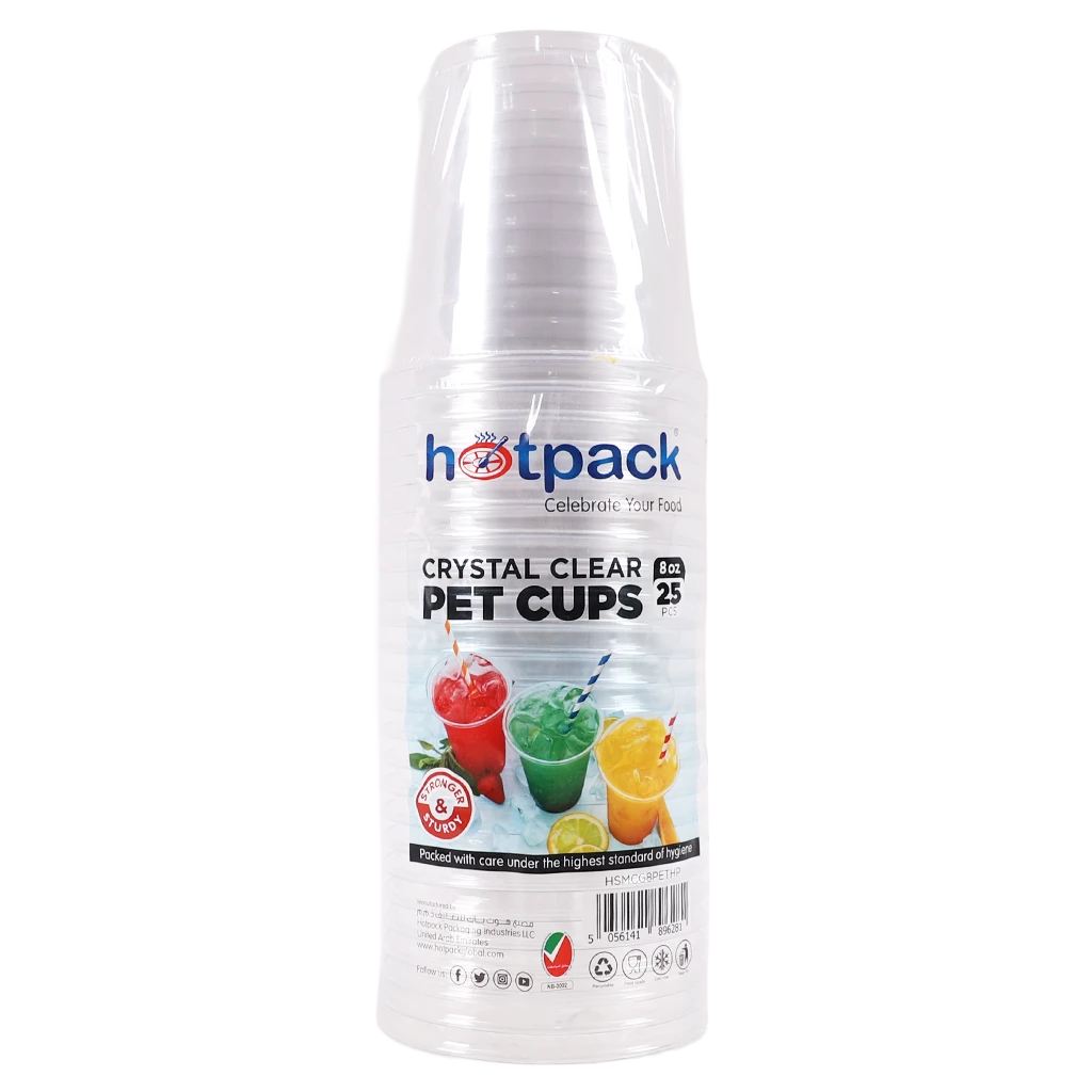 Hotpack Clear Plastic Cup 8 Oz 25 pcs