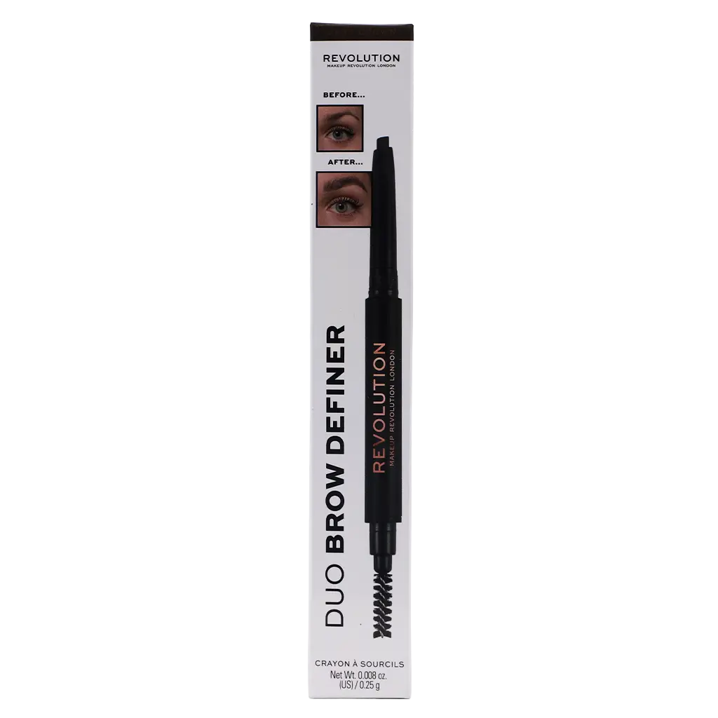 Makeup Revolution Duo Brow Pencil Dark Brown - view 2