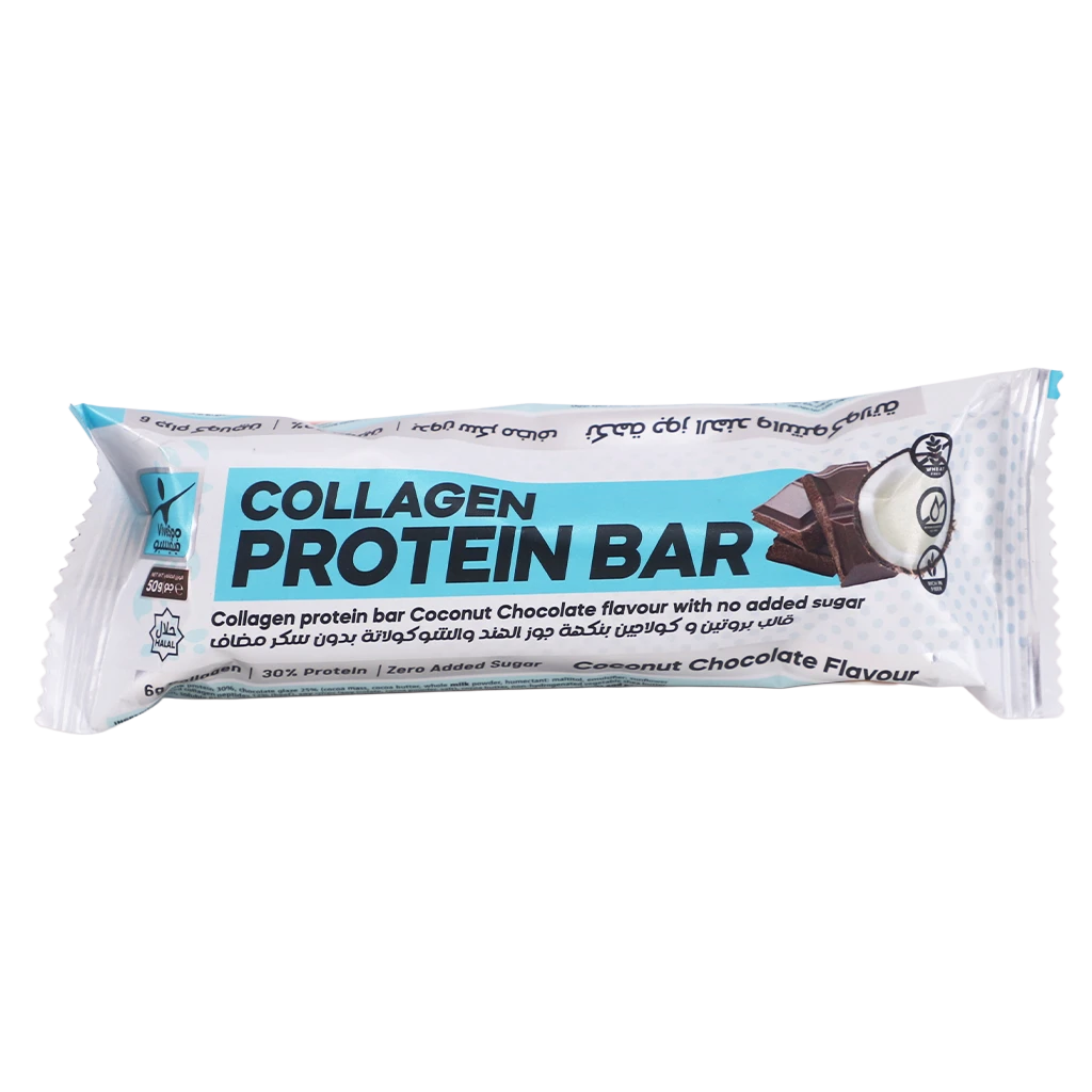 ViveSpo Collagen  Protein  Bar Chocolate Coconut No Added Suger 50 gm