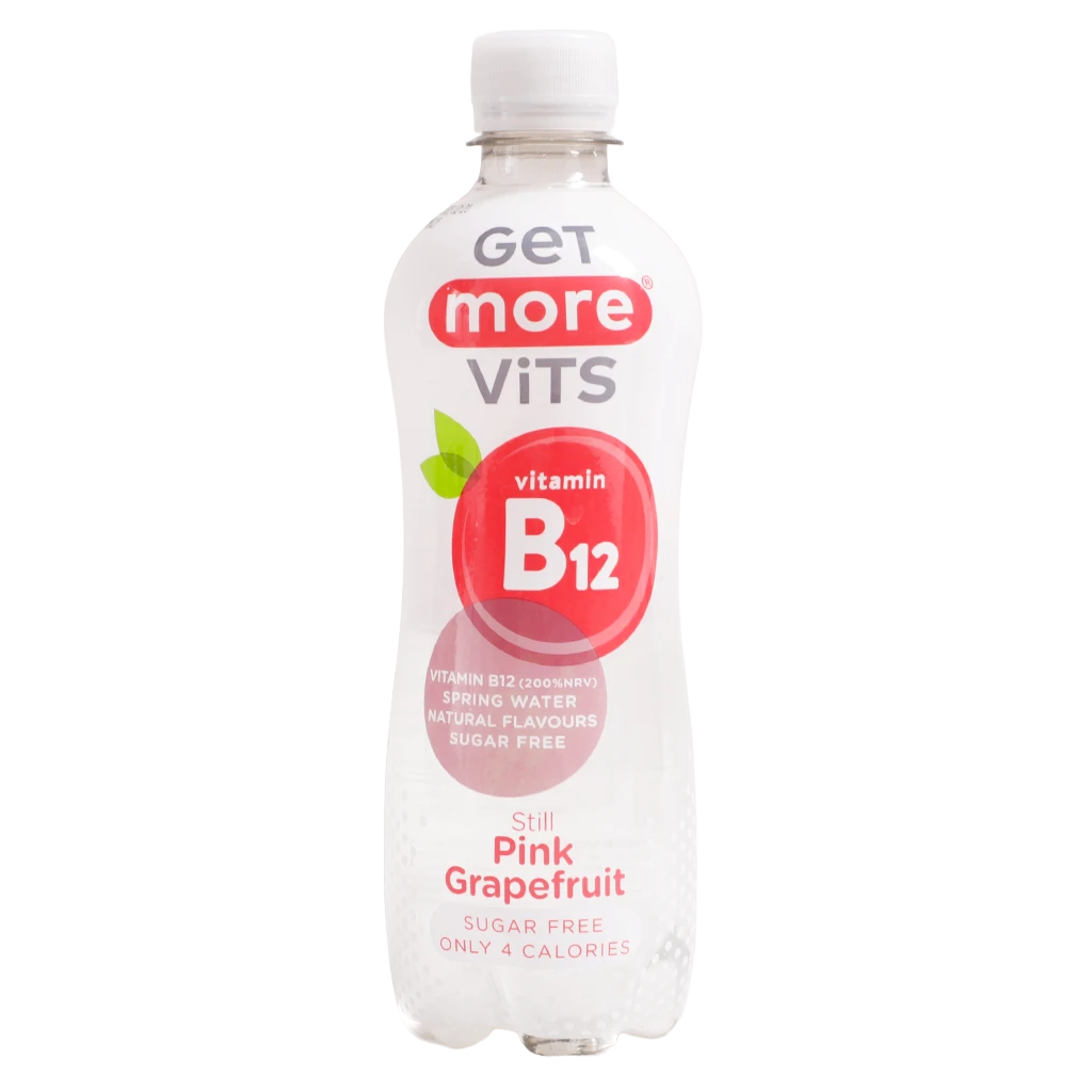 Get More Vites Vitamin B12 Water Grapefruit Flavor Sugar Free 500 ml