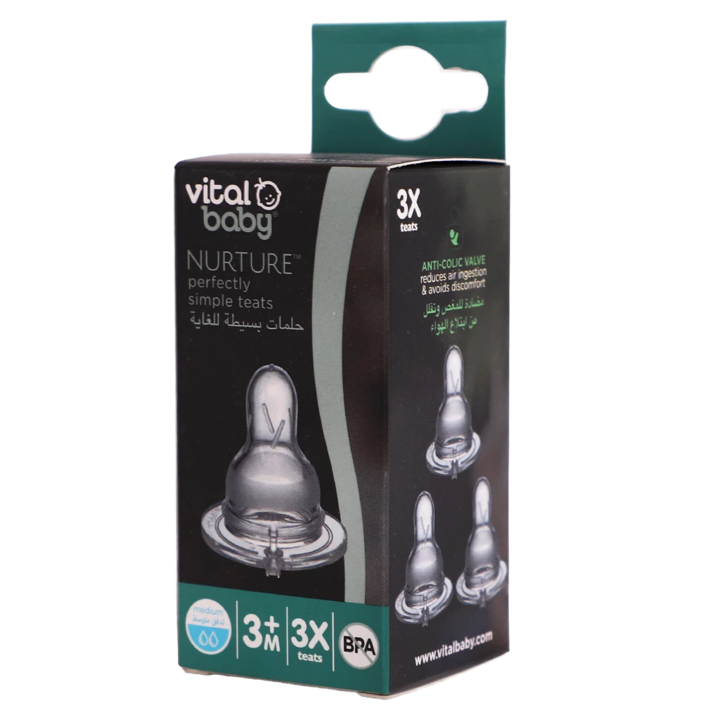 Vital Baby Nurture Perfectly Simple Teat  Medium Flow 3 Pcs