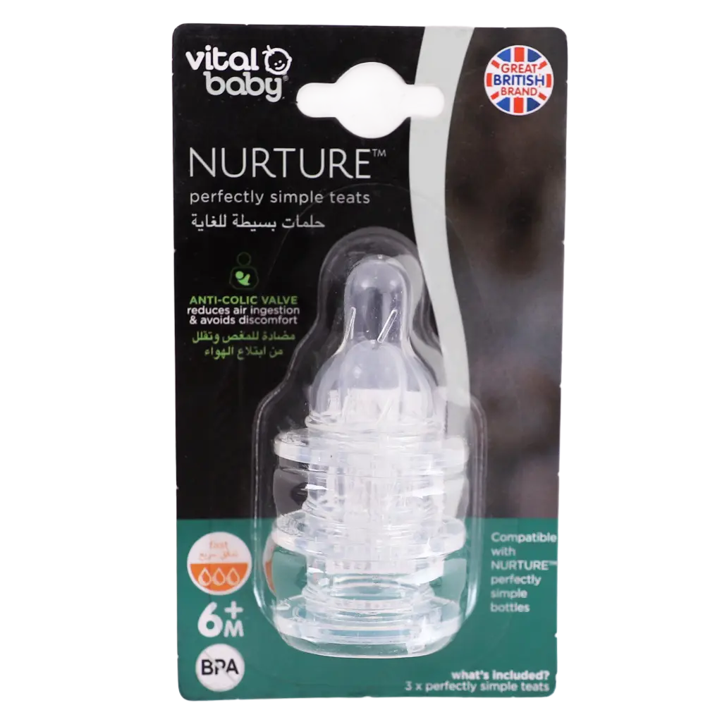 Vital Baby Nurture Perfectly Simple Teat  Fast Flow 3 Pcs - view 1