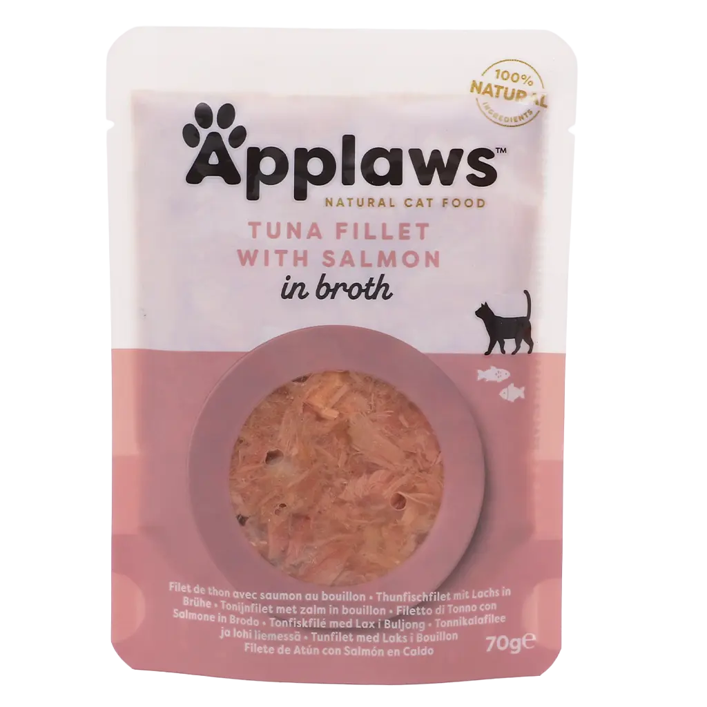 Applaws Cat Pouch Tuna with Salmon in Broth 70g - view 2