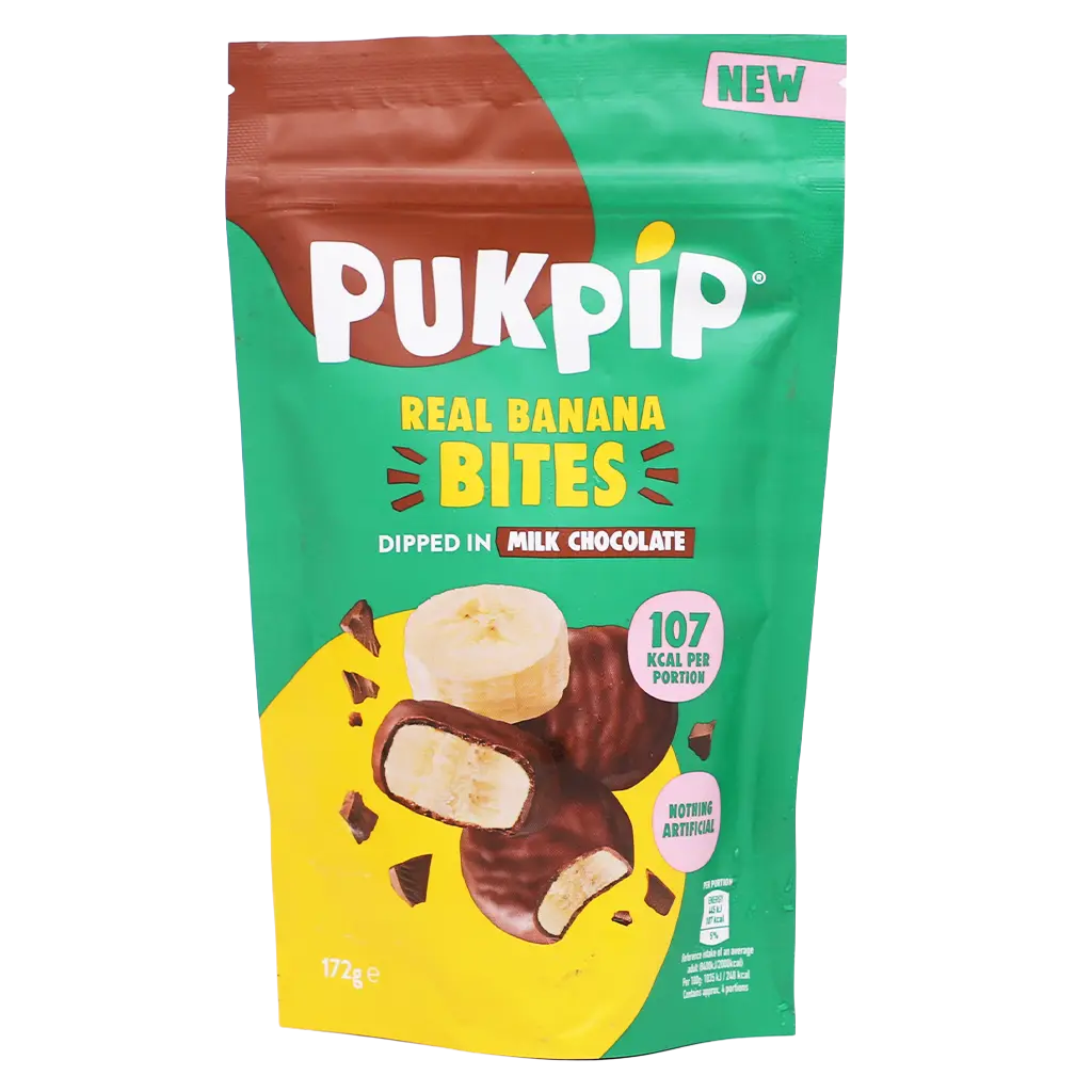 Pukpip Frozen Banana Bites Dipped in Milk Chocolate 175 gm  - view 2