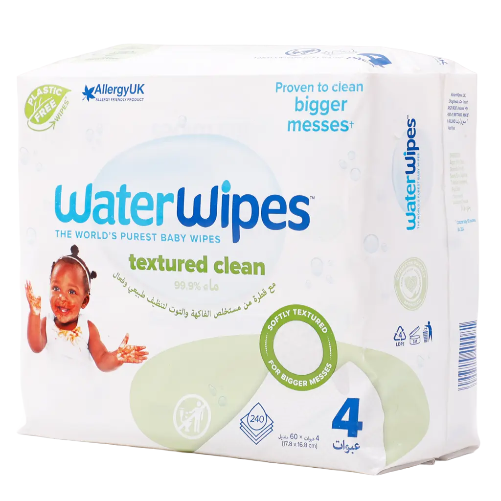 WaterWipes Textured plastic free wipes 240 wipes - view 2