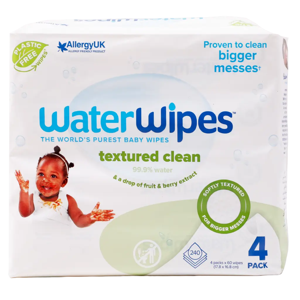 WaterWipes Textured plastic free wipes 240 wipes - view 4
