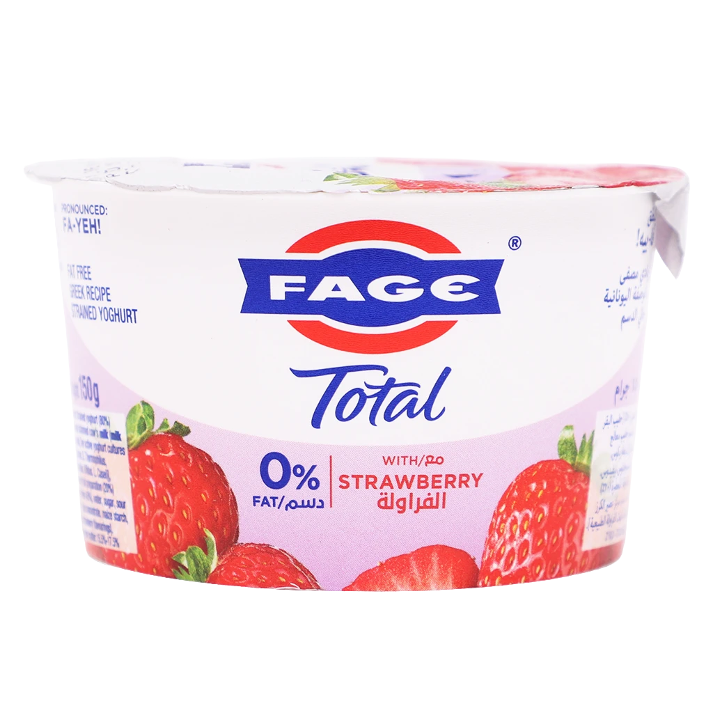 Fage Greek Yoghurt Strawberry 0% Fat 150 gm