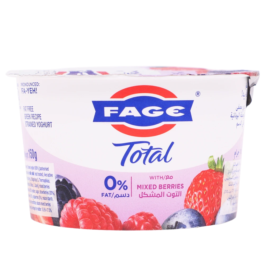 Fage Greek Yoghurt Mixed Berries 0% Fat 150 gm