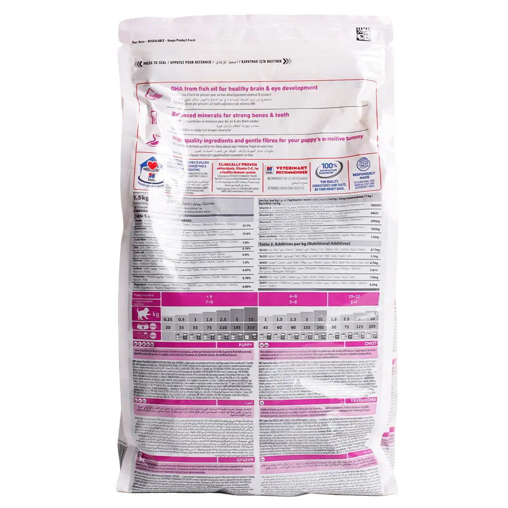 Hill's Science Plan  Small and Mini Puppy  Dog Food with Chickenn 1.5 kg - view 3
