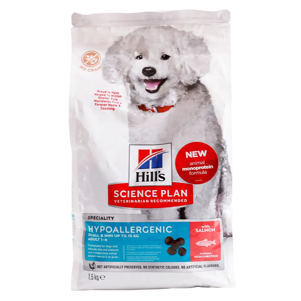 Hill's Science Plan Hypoallergenic Hypo Smalland Mini with salmon 1.5 kg - view 2