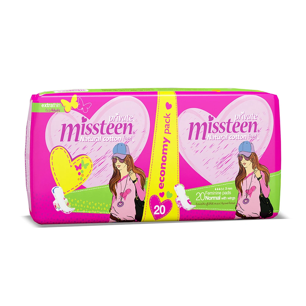 Private Sanitary Pads Extra Thin Miss Teen 20 pads