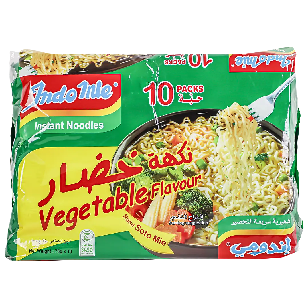 Indomie Instant Noodle Vegetable Flavour 10 pcs 75 gm - view 2