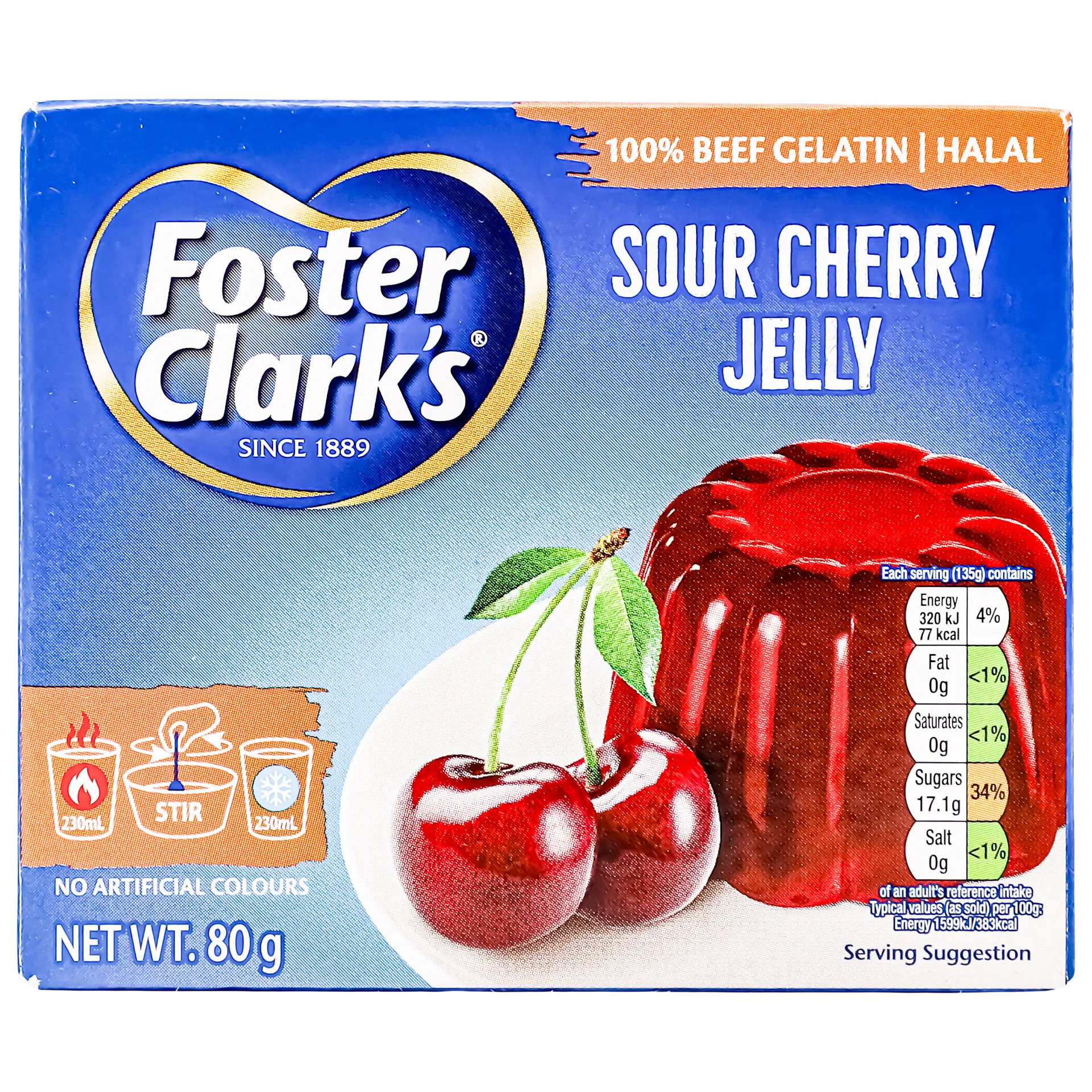 Foster Clarks Jelly Dessert Sour Cherry 80 gm - view 3
