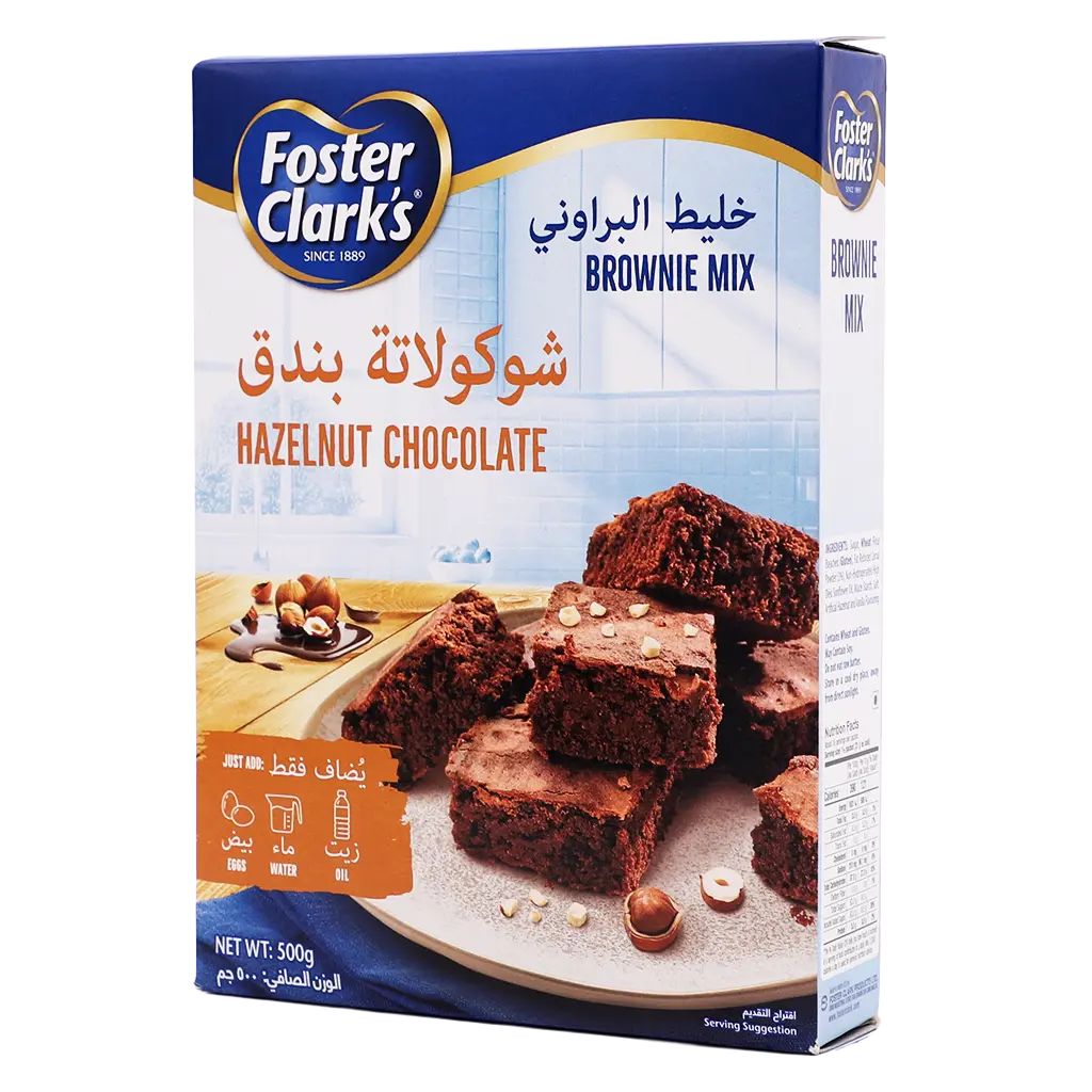 Foster Clarks Brownie Mix Chocolate Hazelnut 500 gm - view 1