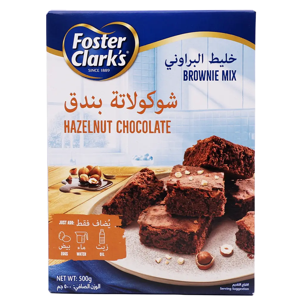 Foster Clarks Brownie Mix Chocolate Hazelnut 500 gm - view 2