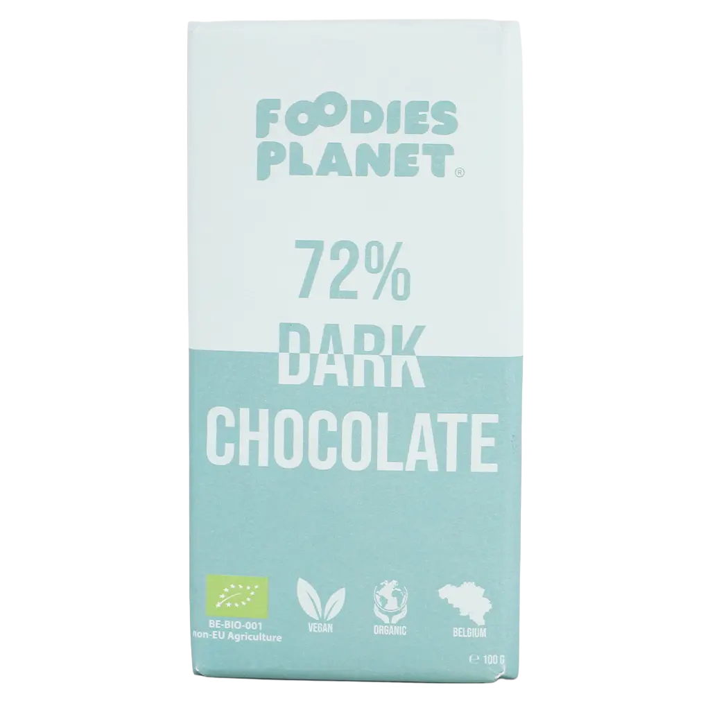 Foodies Planet Belgian 72% Dark Chocolate 100 gm - view 1