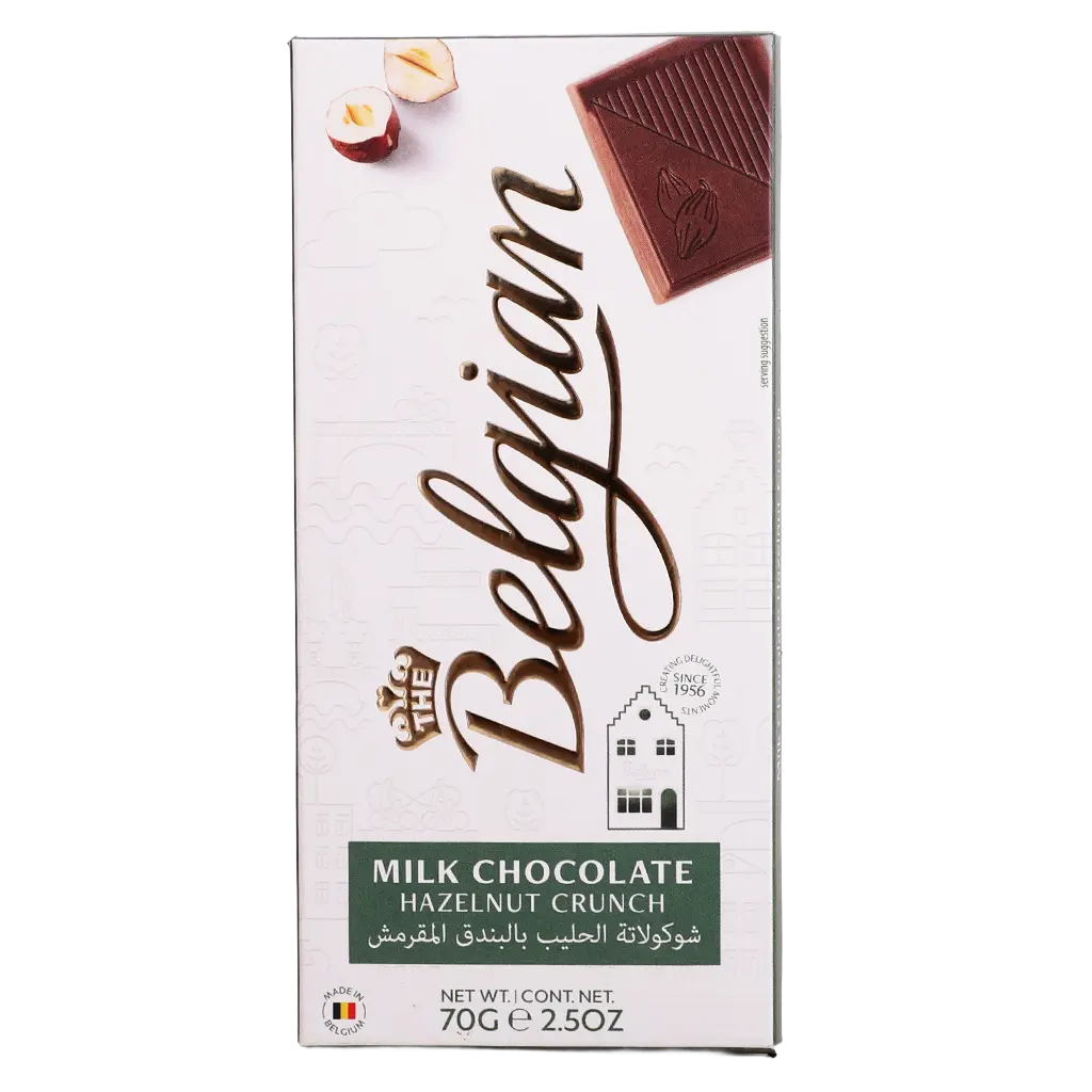 Belgian Chocolate Bar With Milk And Hazelnut 70 gm - view 1