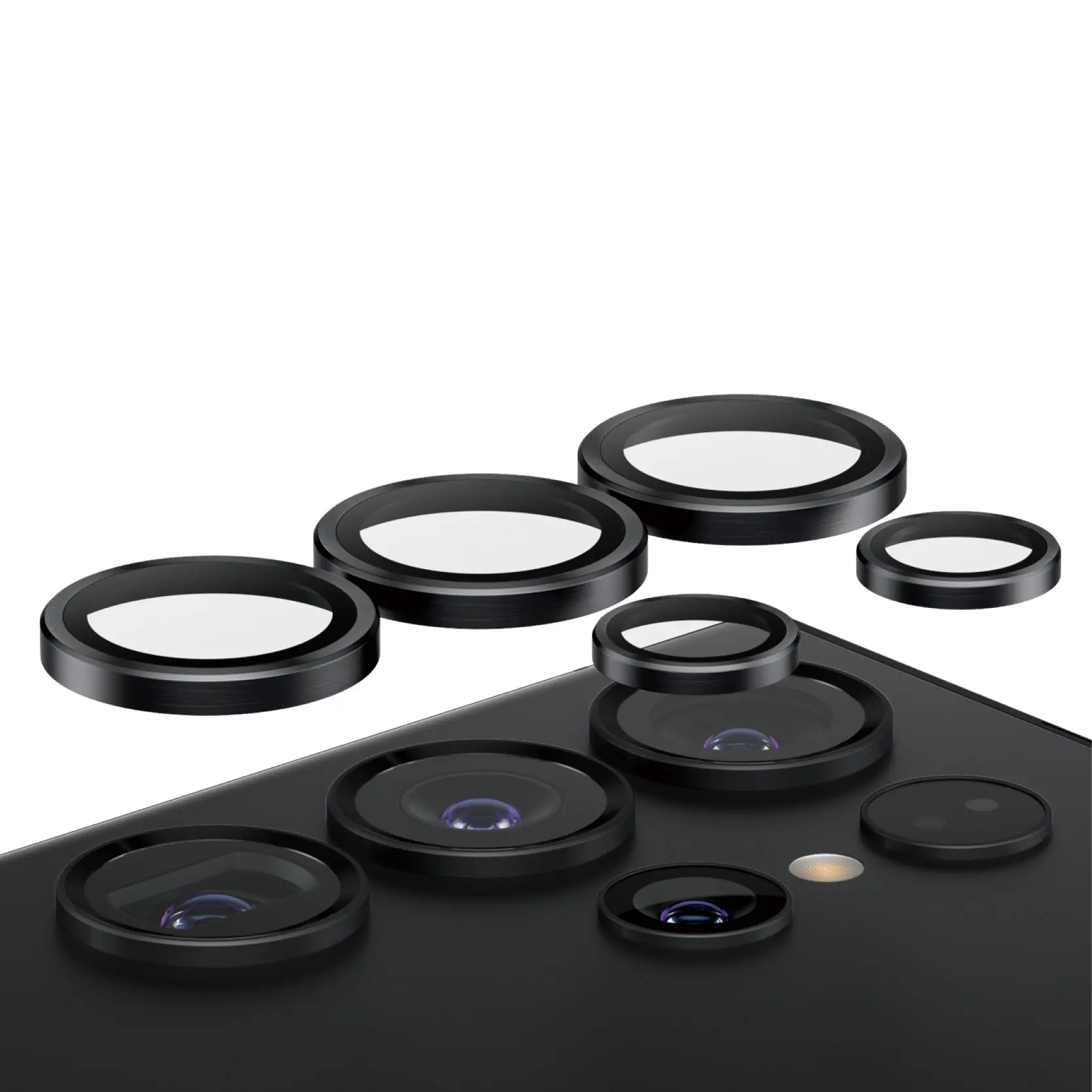 Panzer Glass® Hoops™ Camera Lens Protector Samsung Galaxy S24 Ultra | Black - view 3