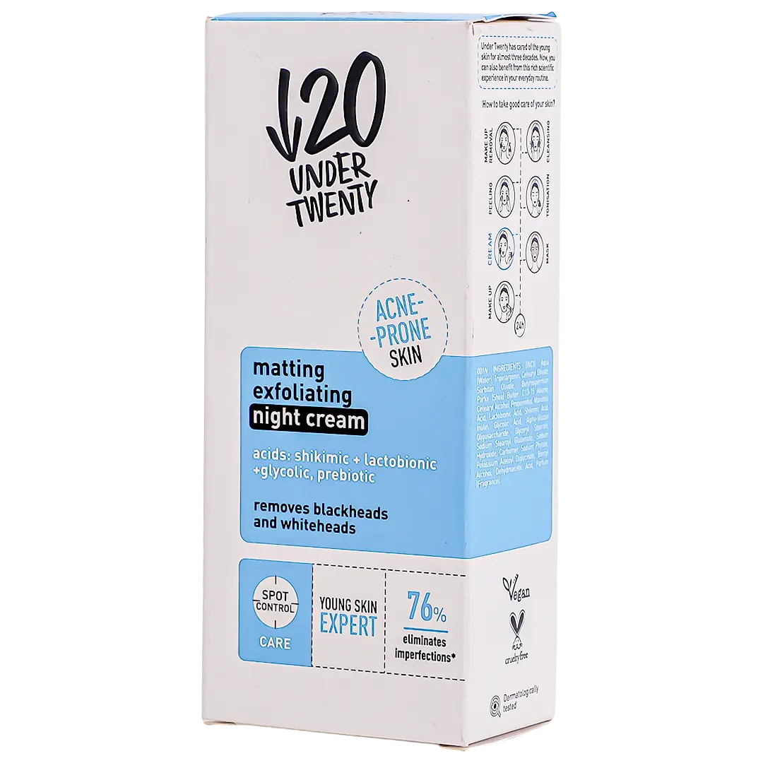 Under Twenty Night Peeling Cream with Prebiotics 50ml   - view 1