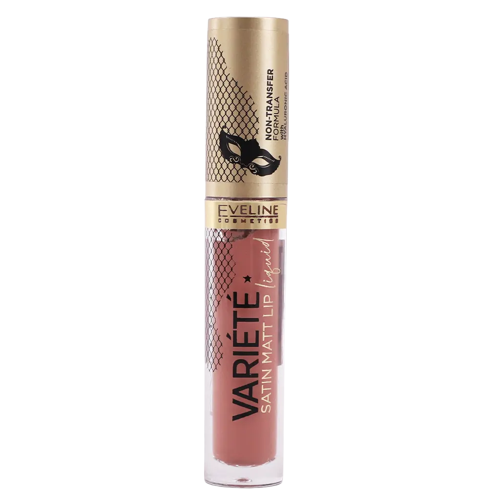 Eveline Variete Satin Mat Lip Liquid No 01 Caramel Cake - view 2