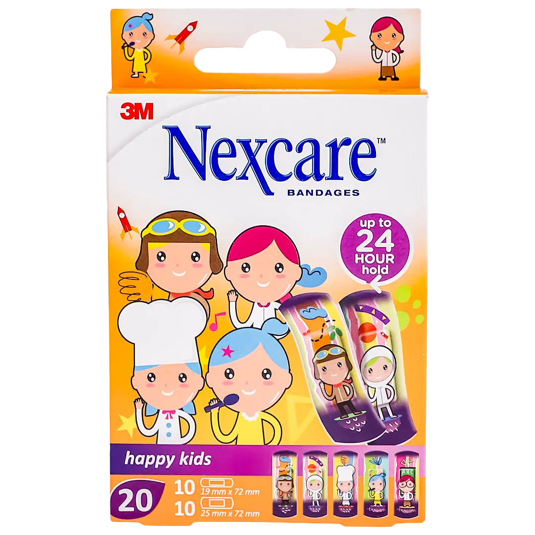 3M Nexcare Happy Kids Wound Plasters 20 Pieces - view 2