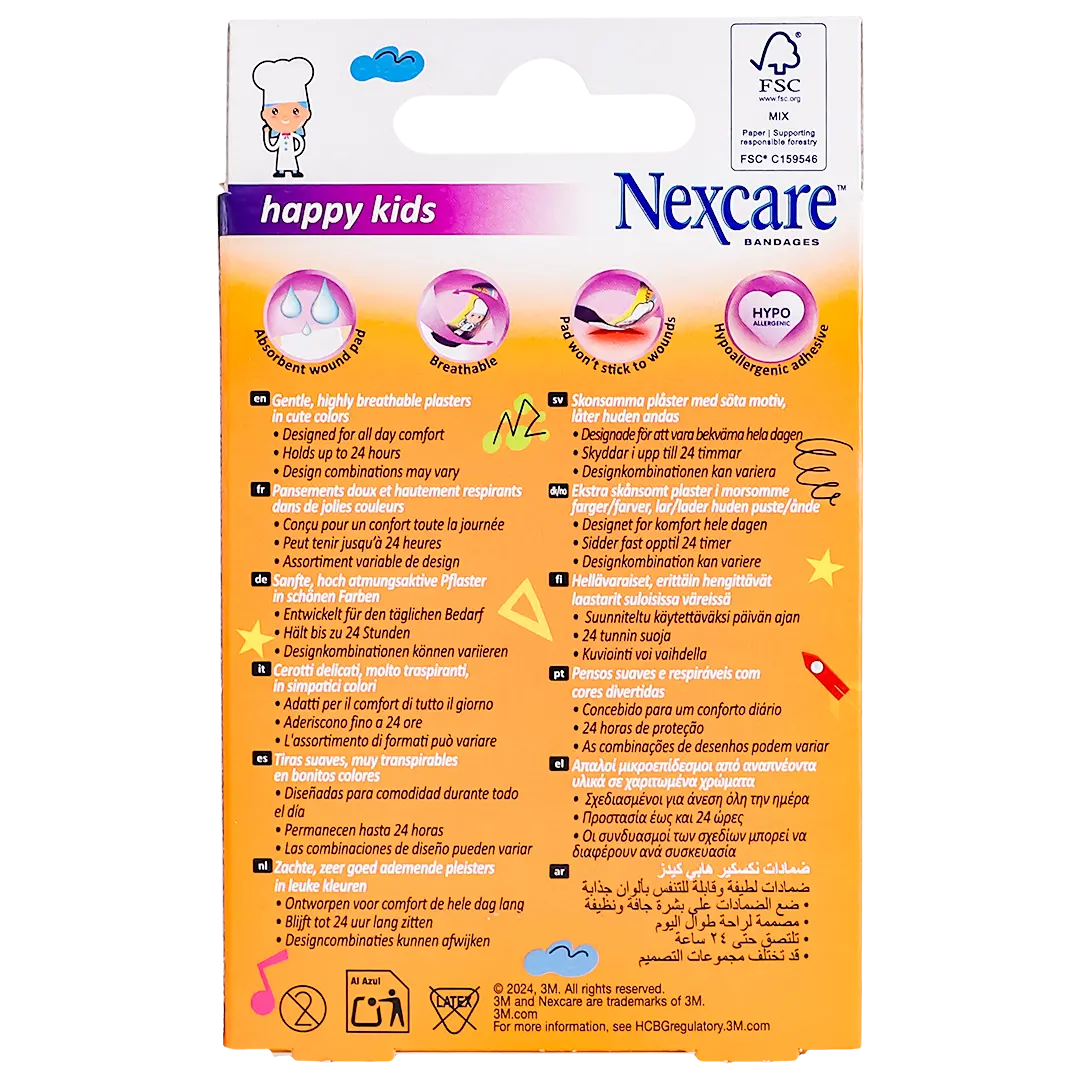3M Nexcare Happy Kids Wound Plasters 20 Pieces - view 3