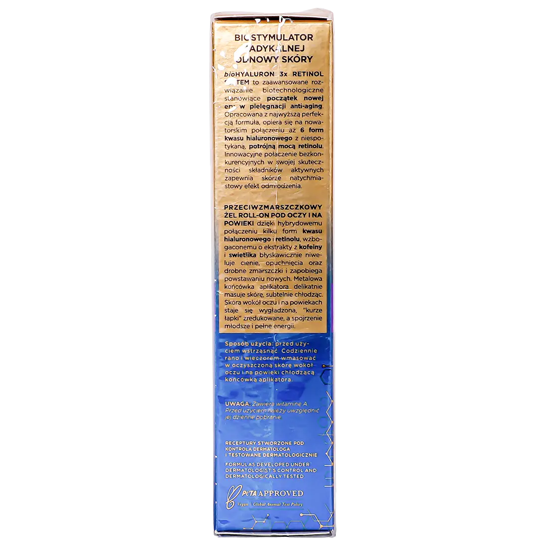 Eveline Bio Hyaluron Anti-Wrinkle Eye Gel Roll On 15 ml - view 5