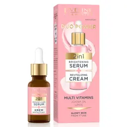 Eveline Duo Power 2 in 1 Multi Vit Brightening Serum And Cream 18 ml