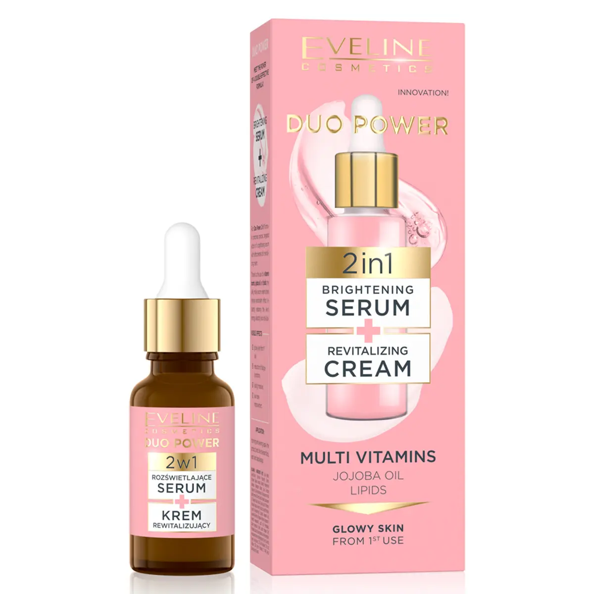 Eveline Duo Power 2 in 1 Multi Vit Brightening Serum And Cream 18 ml - view 1