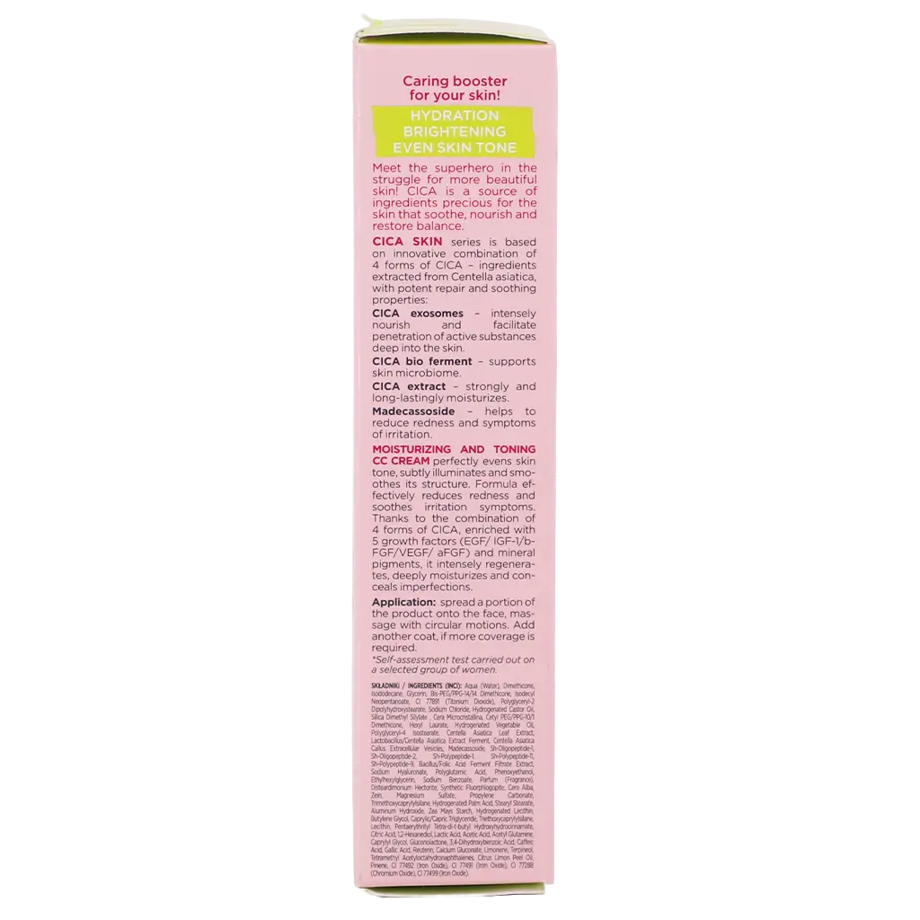 Eveline Cica Skin Moisturizing & Toning CC Cream 30 ml - view 4