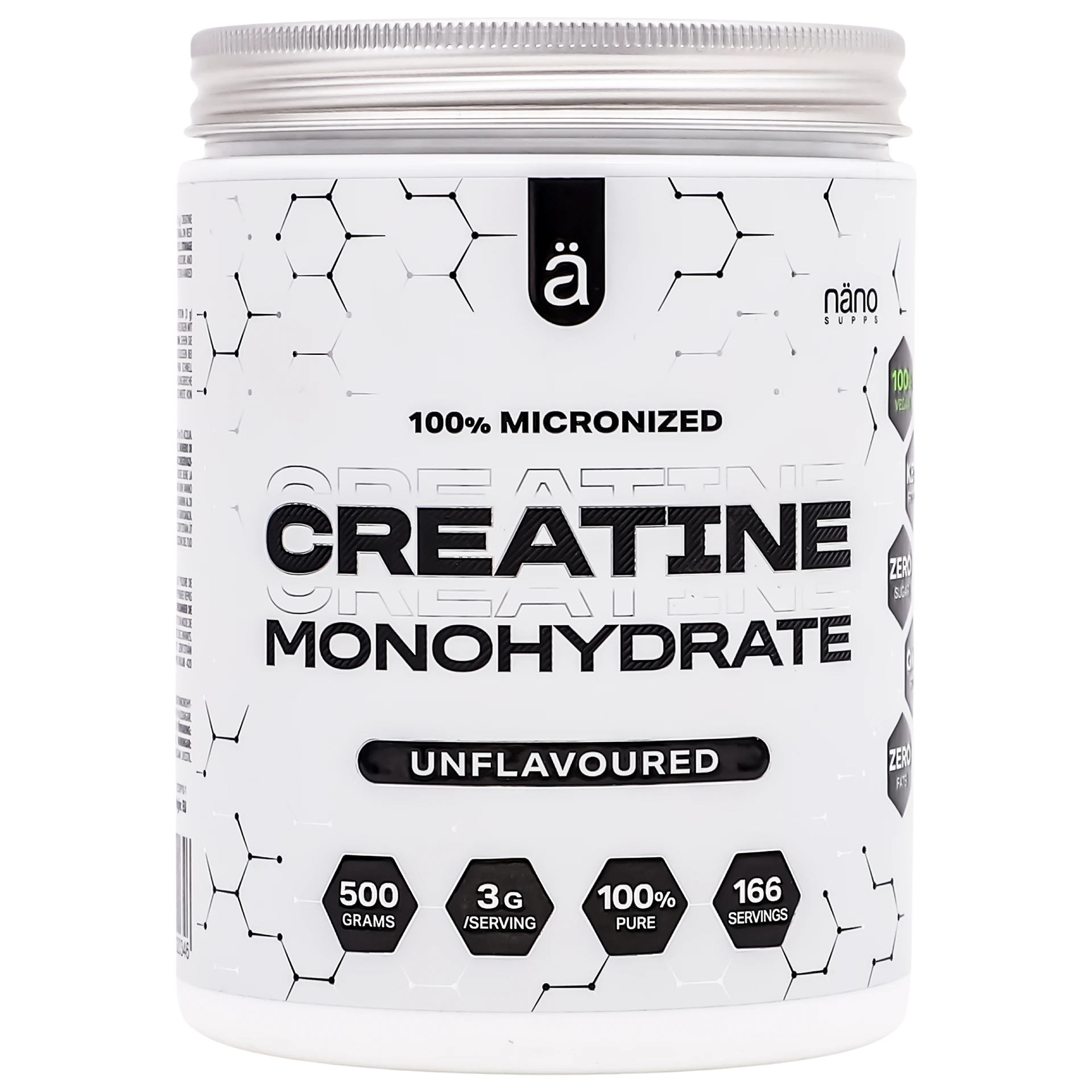 Nano Creatine Monohydrate Unflavoured 500 gm