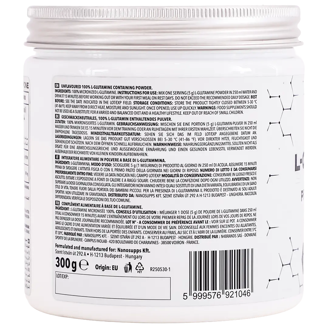 Nano Supps L-Glutamine Unflavored 300 gm - view 3