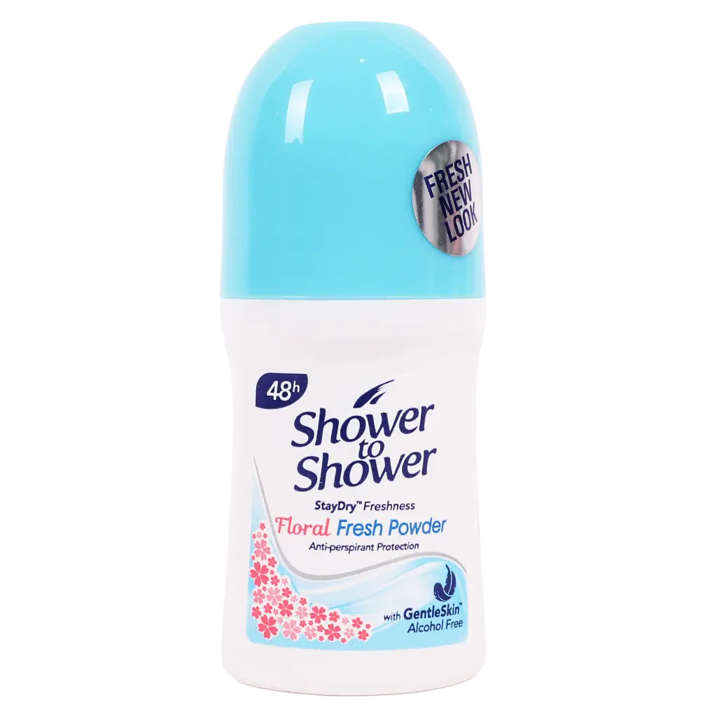 Shower To Shower Roll On Deodorant Floral Fresh Powder 50 ml - view 1