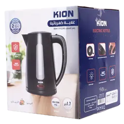 Kion Kettle 1.7L 2200W Plastic With Black Color With Windoow