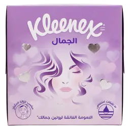 Kleenex Beauty Cube Facial Tissues 3-ply Unscented 50 Sheets