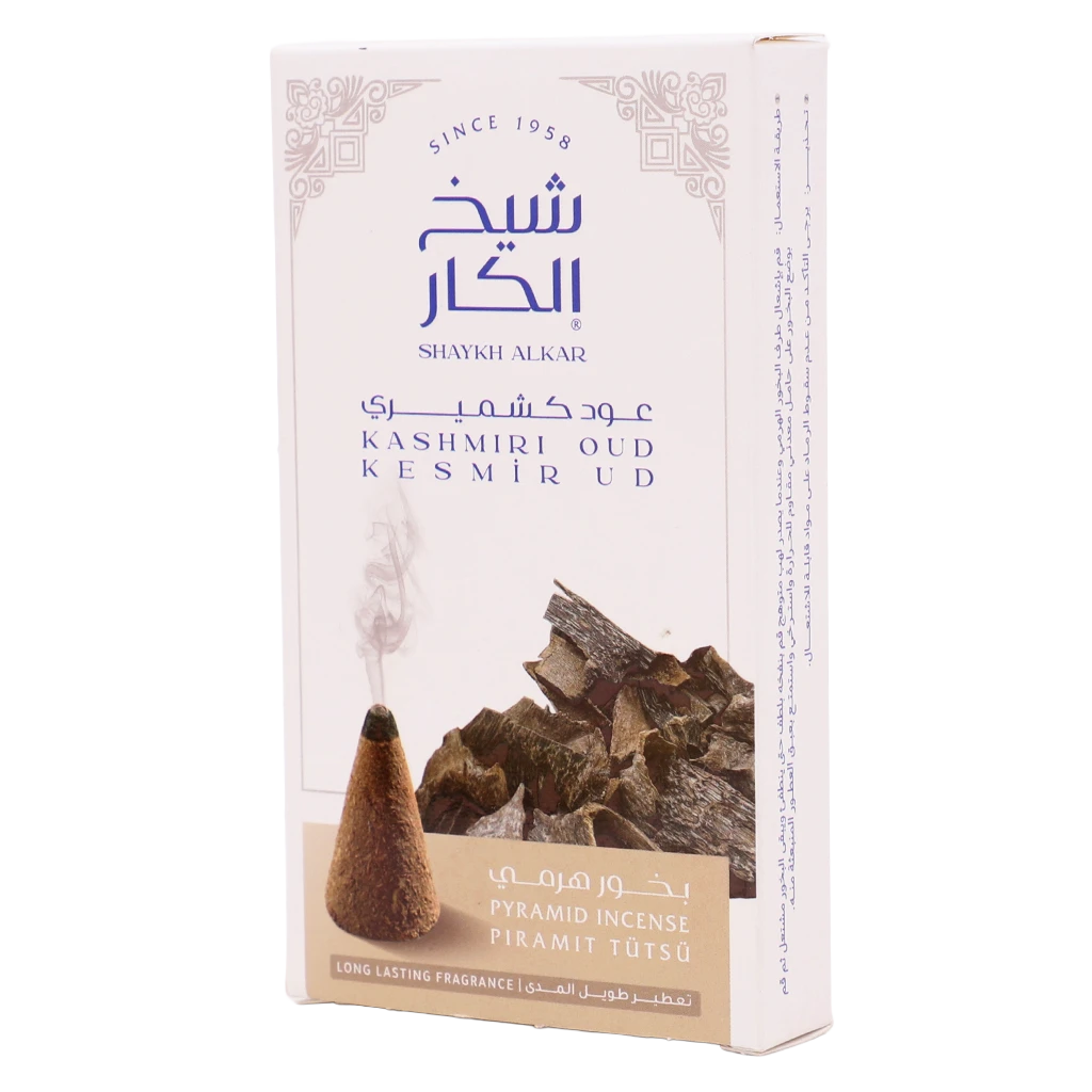 Shaykh AlKar Kashmiri Oud Breeze Pyramid Incense 12 pcs