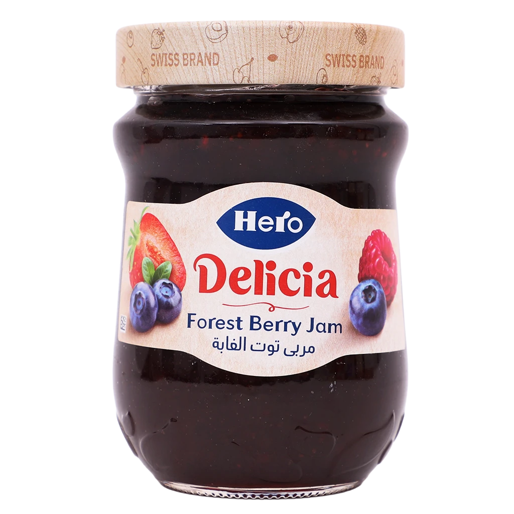 Hero Delicia Jam Forest Berry350 Gm