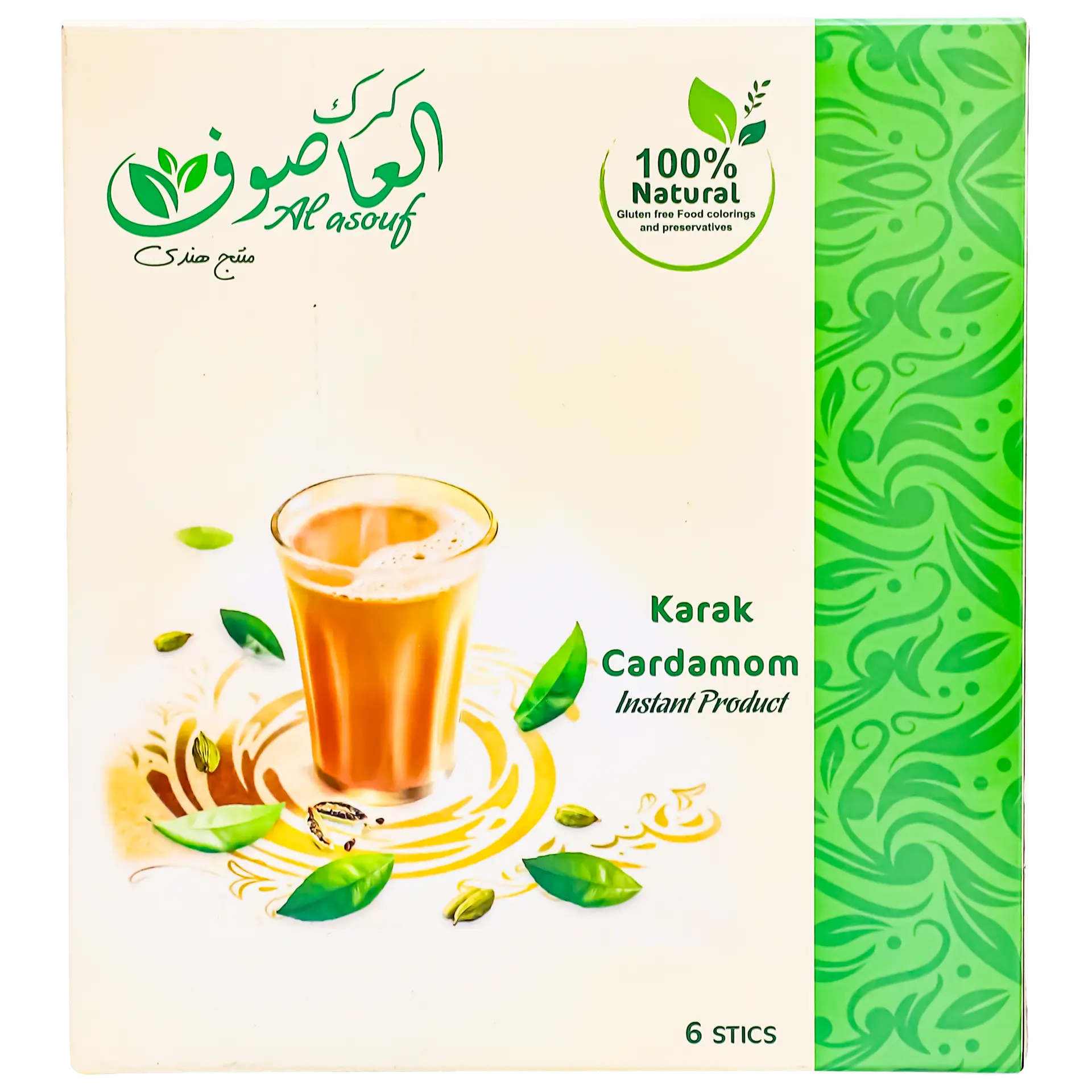 Alasouf Karak Tea Cardamom 6 Sachets 22 gm - view 3