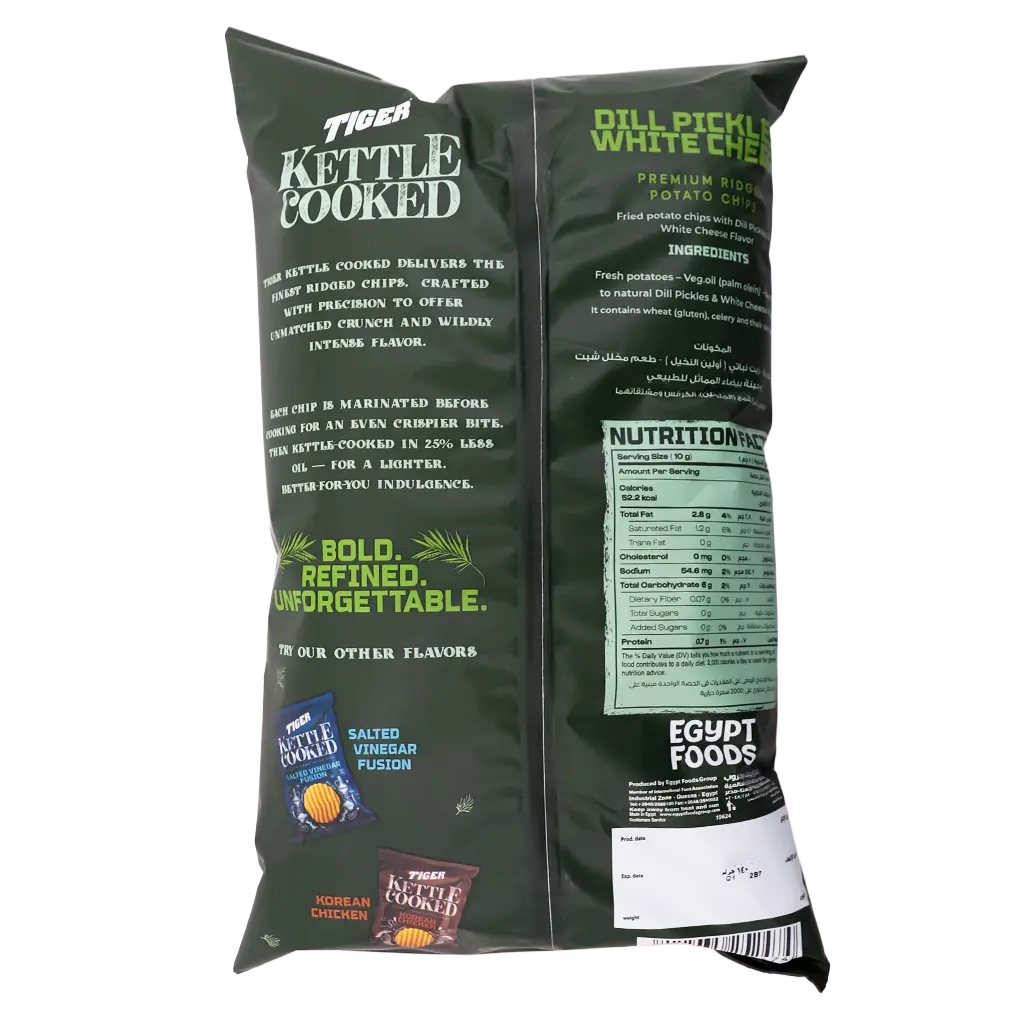 Tiger Kettle Dill Pickles&White Cheese 140 gm - view 3