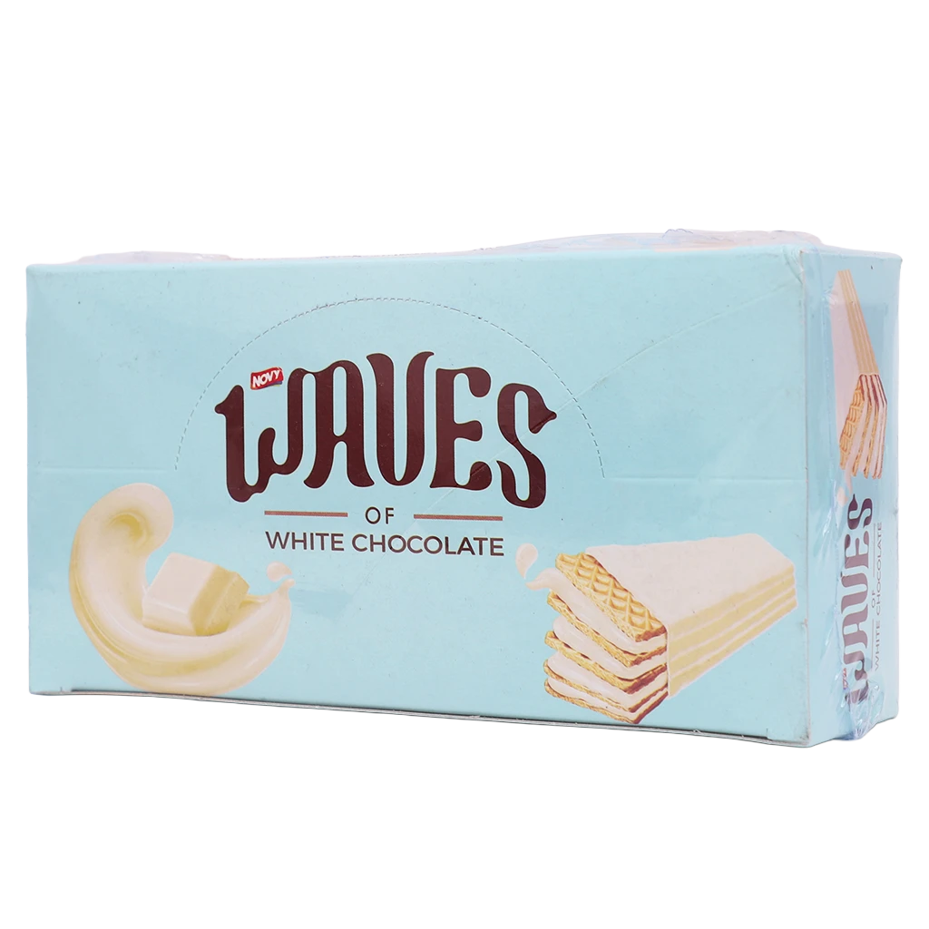 Novy Wafer Waves White Chocolate 6 pcs 40 gm