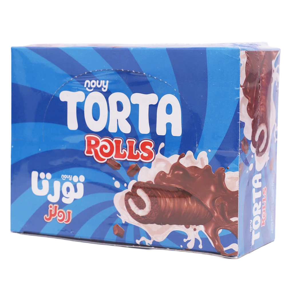 Novy Torta Rolls Cake Chocolate vanilla 300 gm